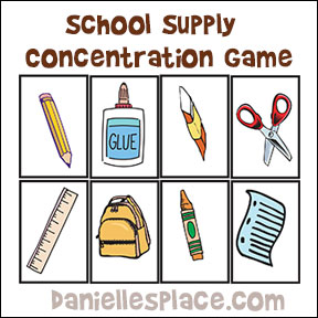 Ready-for-School Memory and Concentration Games