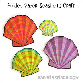 Folded Paper Seashells