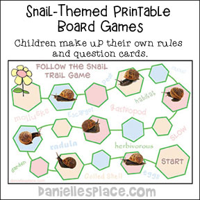 Snail-themed Printable Board Game