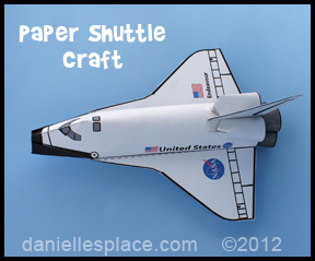 Printable Paper Space Shuttle