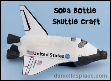 Endeavour Space Shuttle Pop Bottle Craft