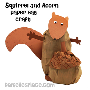 Squirrel Paper Bag Craft