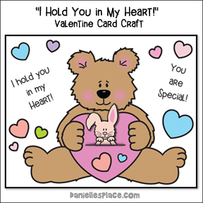 "I Hold You in My Heart!" Valentine Card