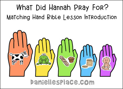 What did Hannah Pray For Activity