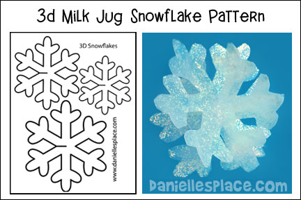 3D snowflake pattern