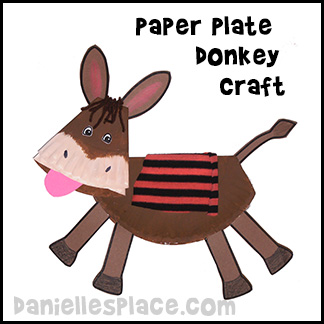 Paper Plate Donkey Craft