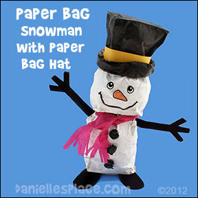Paper Bag Snowman