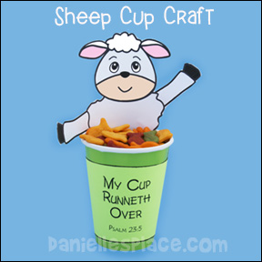 Sheep Cup Craft