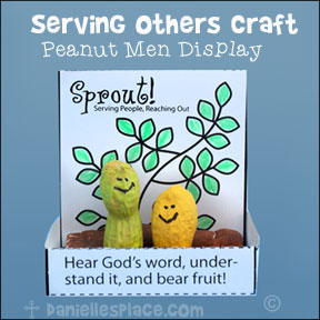 Hear God's Word, Understand it, and Bear Fruit! Peanut Display Craft