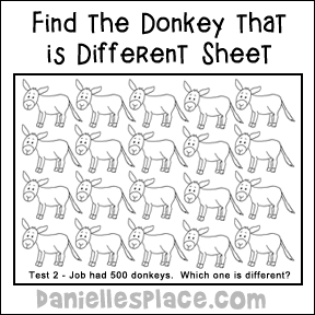 Find the Donkey Activity Sheet