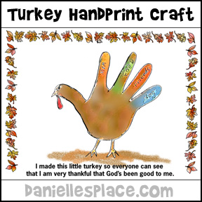 "I Made a Little Turkey" Thanksgiving Activity Sheet