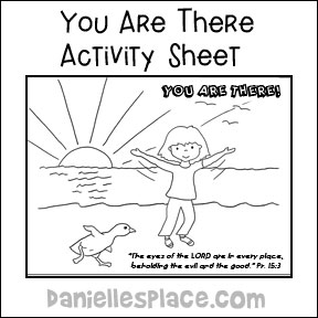 You Are There Coloring Sheet