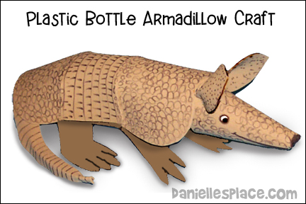 Plastic Bottle Armadillo Craft