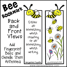 Bee Bookmark Craft