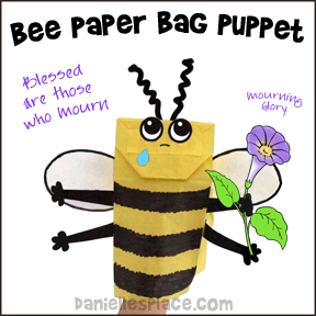 Bee Paper Bag Puppet Craft