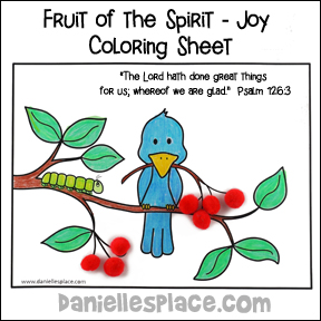 Bird Bible Verse Coloring Sheet