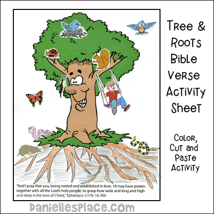 Tree and Roots Bible Activity Sheet