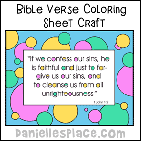 Cain and Able Bible Verse Coloring Sheet