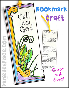Call On God Printable Bookmark Craft