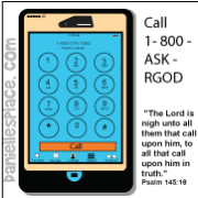 Call on God Cell Phone Activity