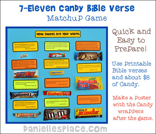 Candy Bible Verse Review Game