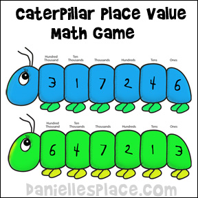 Caterpillar Place Value Game