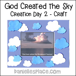 God Created the Sky Creation Day 2 - Craft