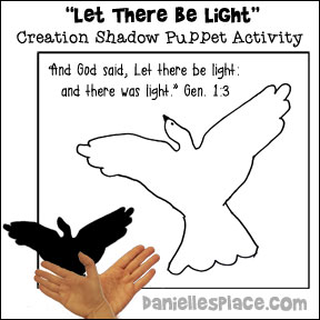 "Let there be Light" Shadow Puppet Drawing