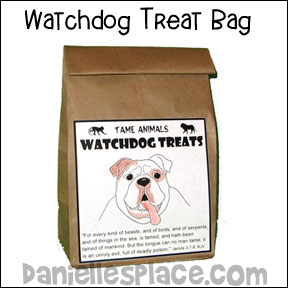 Bulldog Treat Bag Craft