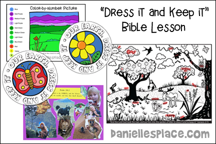 "Dress it and Keep it" Bible Lesson for Children