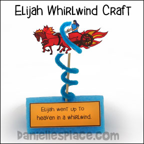 Elijah Whirlwind Bible Verse Craft