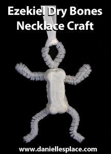 Ezekiel Dry Bones Dog Biscuit Necklace Craft