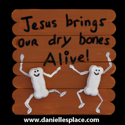 Ezekiel Dry Bones Dog Bone Craft