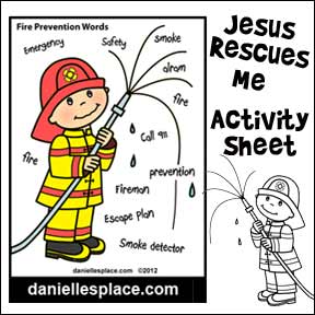 Jesus Recues Me Activity sheet