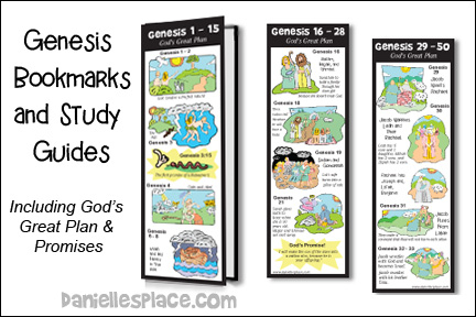 Genesis Bookmark Craft and Learning Activity