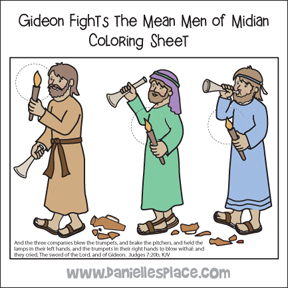 Gideon Coloring Sheet