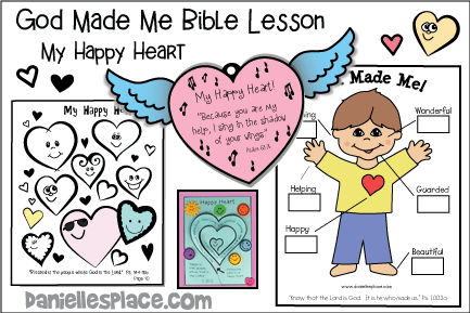 God Made Me Bible Lesson 6 - My Happy Heart