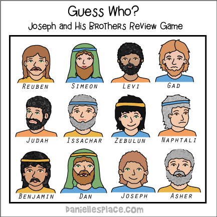 "Guess Who?" Joseph and His Brothers Bible Review Game