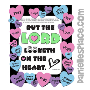 But the Lord Looks At the Heart Activity Sheet