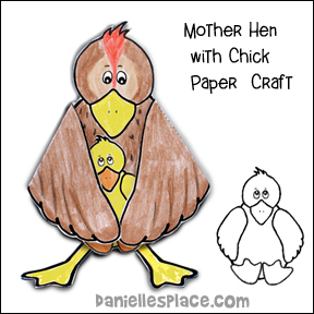 Hen and Chick Bible Craft