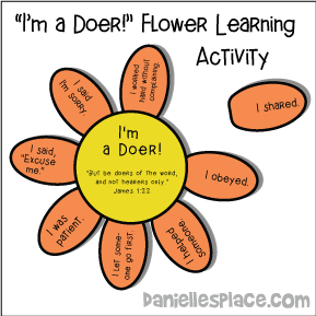 I'm a Doer Flower Activity Sheet