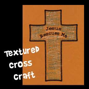 Jesus Rescues Me Cross Craft