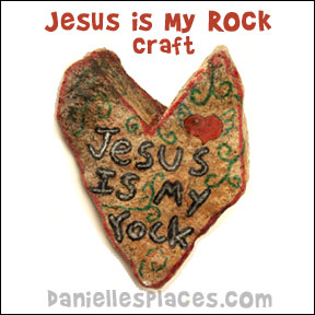 Jesus is My Rock Bible Craft