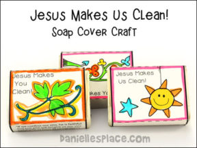 Jesus Makes You Clean Soap Cover Craft