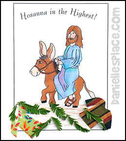 Jesus Riding Donkey Activity Sheet