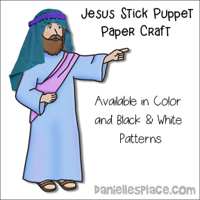 Jesus Stick Puppet Craft
