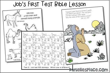 Job's First Test Bible Lesson for children