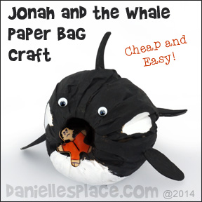 Jonah and the Whale Paper Bag Craft