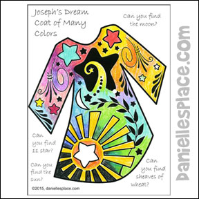 Joseph's Colorful Coat Coloring and Activity