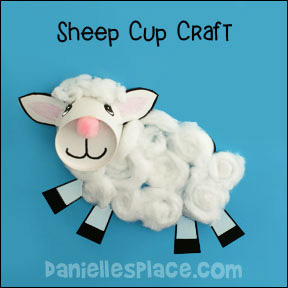 Sheep Cup Craft